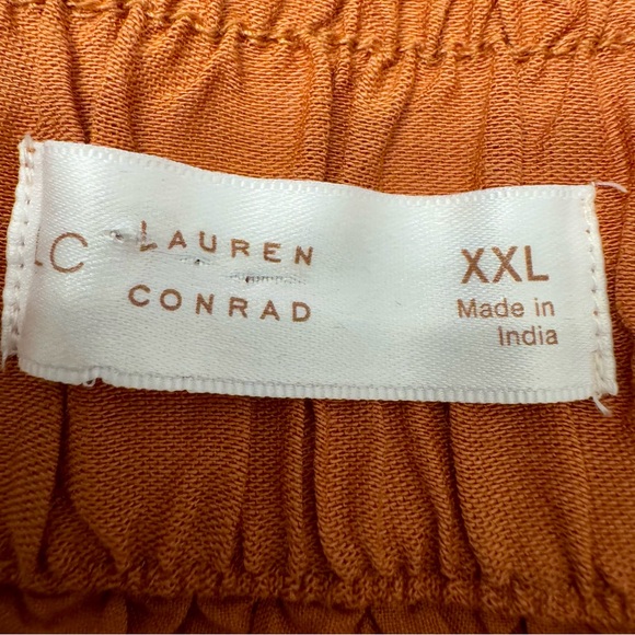 NWT LC Lauren Conrad Terracotta Maxi Skirt with White Embroidery XXL - Picture 4 of 8